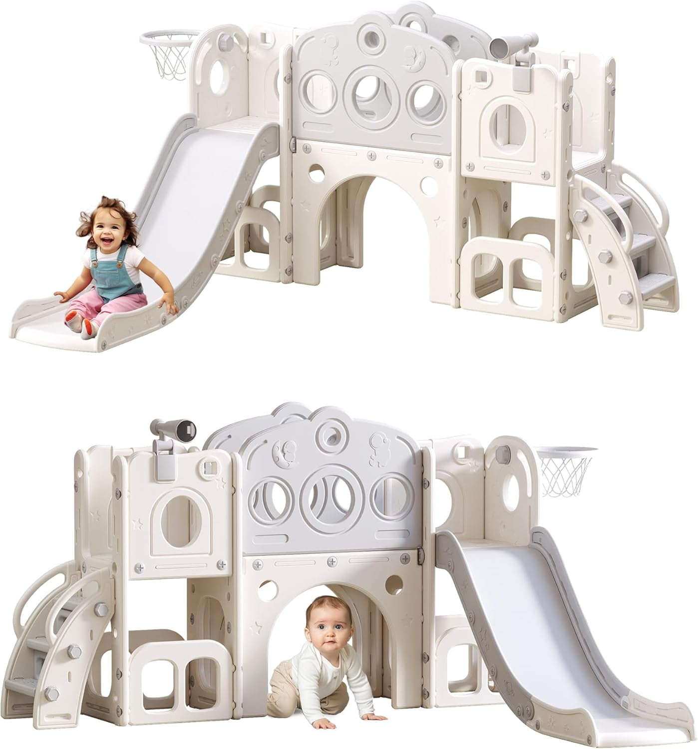 Toddler Slide, Kids Swing and Slide for Toddlers Age 13, Outdoor