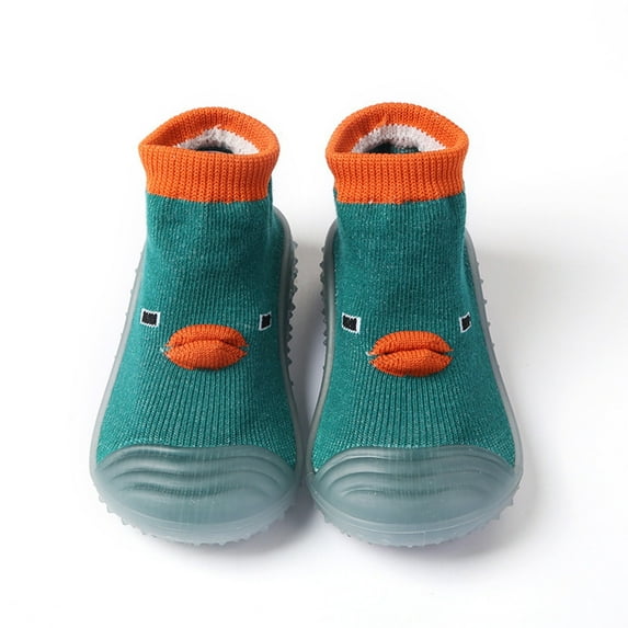 Toddler Slipper Socks Non- Baby Walking Sock Shoes Soft Sole Sneakers Cotton Toddler Shoes Baby Shoes for Girls 12-18 Months