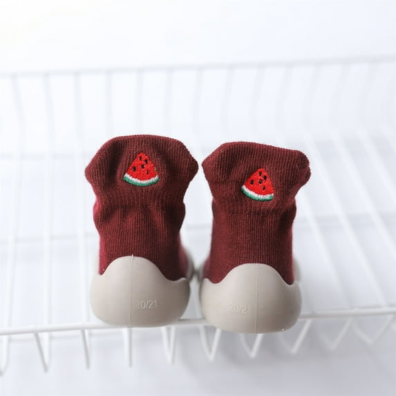 Toddler Slipper Socks Non-Skid Baby Grip Socks Walking Shoes Breathable Warm Soft Sole Rubber Cotton Toddler Baby Girls for Boys Girls