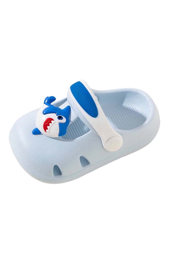 Toddler Slippers,Boys Summer Sandals Breathable Lightweight Indoor Outdoor Walking Slides for Kids Comfortable,Kids Slippers,Blue,6-12 Months