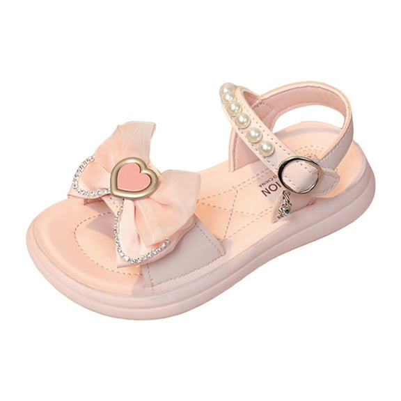 Toddler Slippers - Girls Thick Soled Comfortable Soft Sandals Fashionable Slippers Children Lightweight Outdoor Indoor - Cute Slippers,Color:Pink,Size:10.5-11 Years
