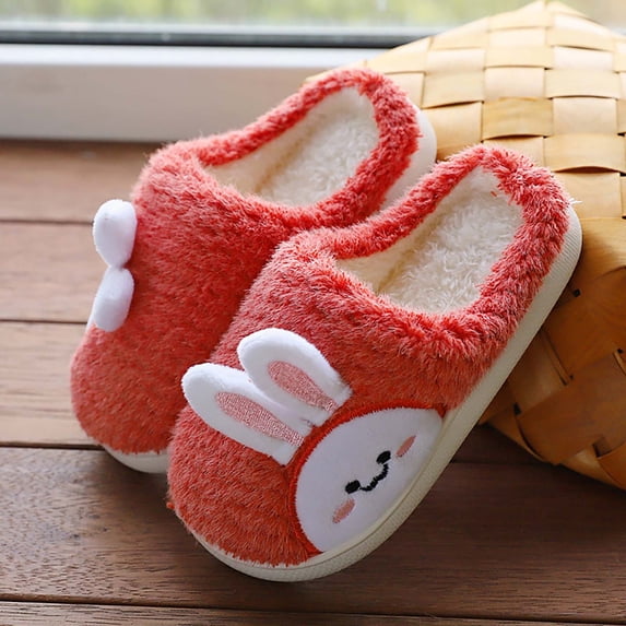 Toddler Slippers Kids Animal Slippers Warm Soft Comfortable Fun Slippers Indoor Shoes for Toddler Girls 8-9 Years