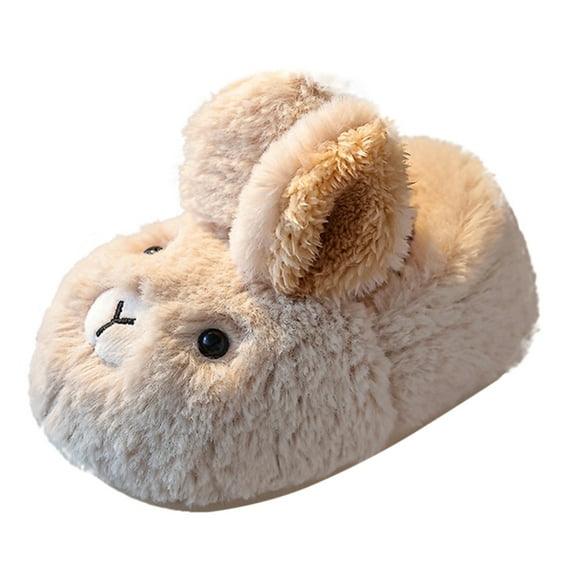 Toddler Slippers,Kids Home Slippers Warm Cartoon Rabbit Heel Cozy Lined Kids Home Slippers For Indoor Use,Toddler Boy Shoes,Z08 White,12