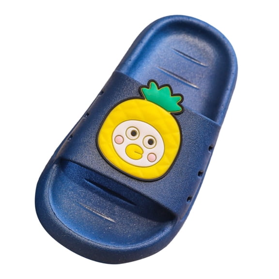 Toddler Slippers,Kids Sandals Fruit Cartoon for Boys Girls Anti Bathroom Sandals for Outdoor Home Wear,Kids Slippers,Blue,9-9.5 Years