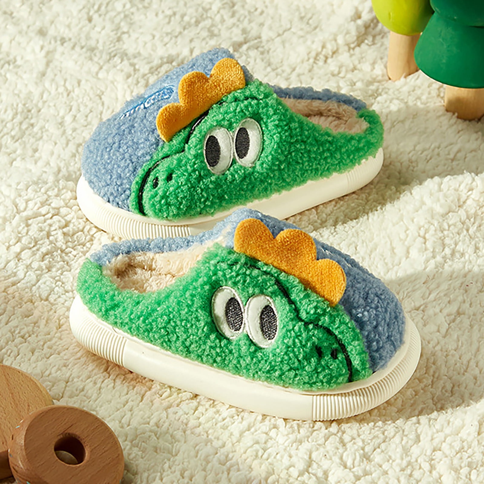 Toddler Slippers Toddler Dinosaur Slippers Warm Soft Comfortable