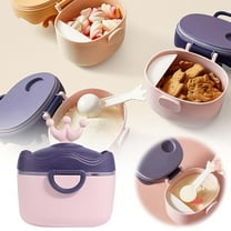 Toddler Snack Containers Portable Food Storage Non Spill Milk Dispenser Baby Formula Sealed Travel Bottles For Outdoor Activities Home Use