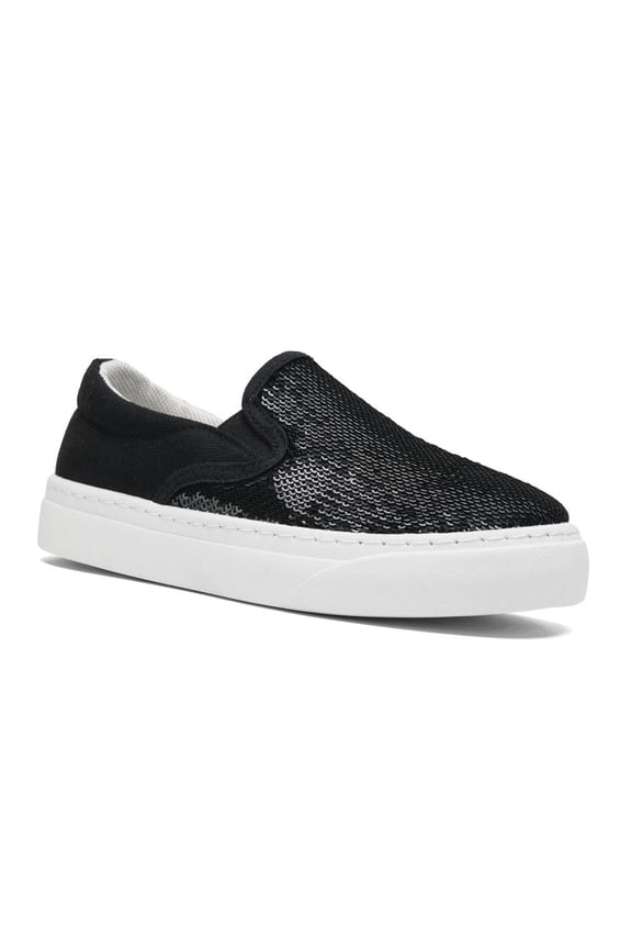 Toddler Sneakers for Girls Boys, Kids Canvas Low Top Slip On Sparkle Glitter Shoes Fashion Walking Casual Shoes