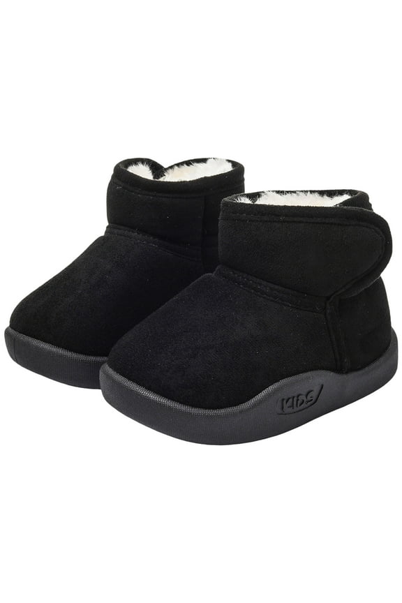 Toddler Snow Boots Girls Boys Non Slip Fleece Winter Shoes Kids Indoor Outdoor Mini Ankle Booties 1-6Y