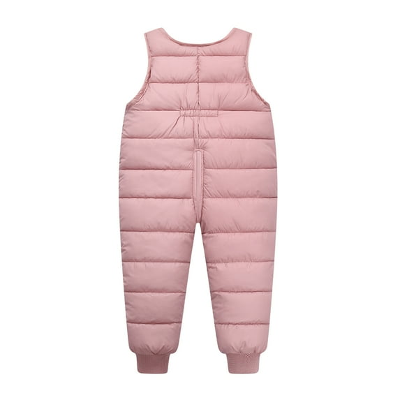 Toddler Snow Pants Baby Boy Winter Clothes Snowsuit Girl Overalls,6M-4T Toddler Kids Warm Lightweight Down Jumpsuit