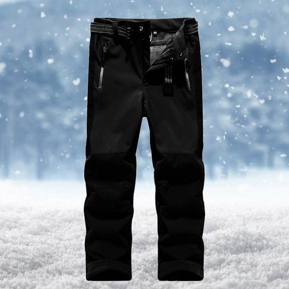 Toddler Snow Pants Baby Winter Clothes Boy Girls Snowsuit Ski Overalls Black 9-10 Years