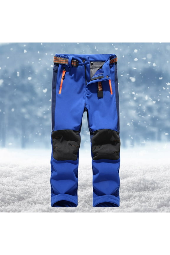 Toddler Snow Pants Baby Winter Clothes Boy Girls Snowsuit Ski Overalls Dark Blue 5-6 Years