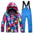 thumbnail image 1 of Toddler Snow Suit 6-14 Years Old Children Boys Ski Suit Outdoor Windproof Waterproof Warm Thickened Kids Winter Clothes Zip Up Jacket Trench Coat Cute pants,6-14 Years, 1 of 3