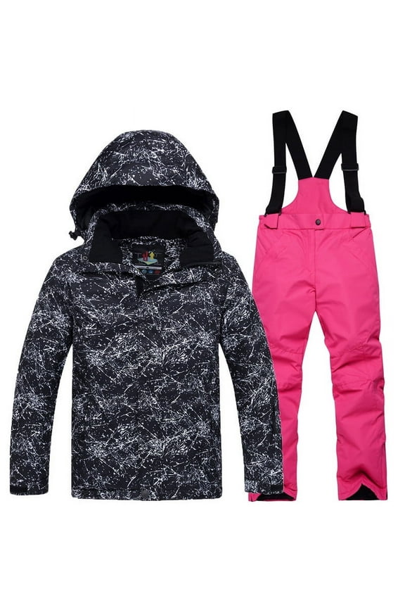 Toddler Snowsuit 6-14 Years Old Children Boys Ski Suit Outdoor Windproof Waterproof Warm Thickened Fall Winter Cute Outfits Waterproof Rain Lightweight Jacket,6-14 Years
