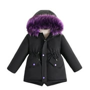 Toddler Snowsuit Toddler Winter Jacket Kids Zip Up Hoodie Warm Toddler Clothes for Boys and Girls 6-7 Years