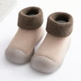 thumbnail image 1 of Toddler Sock Shoes Anti Baby Walking Sock Shoes Breathable Warm Soft Sole Rubber Cotton Toddler Shoes Toddler Baby Girls for Boys 9-12 Months, 1 of 4