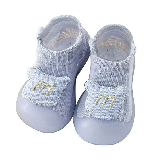 Toddler Sock Shoes Baby Walking Shoes Non- Breathable Slippers Non- Cotton Socks Shoes Winter Warm Shoes Socks for Toddler 6-12Months