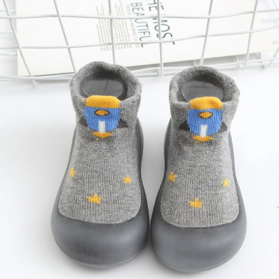 Toddler Sock Shoes Non- Baby First Walking Shoes Breathable Lightwewight Soft Sole Rubber Cotton Toddler Shoes Toddler Shoes for Boys 2-2.5 Years