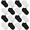 thumbnail image 1 of Toddler Socks, 16 Pairs Kids Socks Low Cut for Boys Girls Kids(1-13 Years Old), 16 Pairs Children No Show Ankle Socks Set, 1 of 5