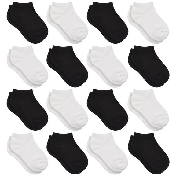 Toddler Socks, 16 Pairs Kids Socks Low Cut for Boys Girls Kids(1-13 Years Old), 16 Pairs Children No Show Ankle Socks Set