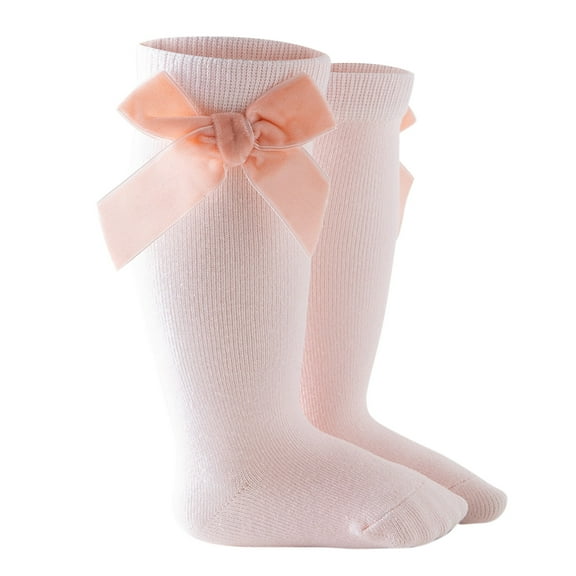 Toddler Socks 18-24 Months Solid Sock Stockings Mid-Calf Baby Kids Girls Princess Length Socks Toddler Knee-High Baby Care Pink,18-36 Months