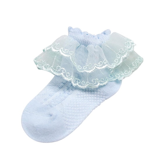 Toddler Socks 4T Spring And Autumn Cute Cotton Socks Delicate Embroidery Lace Socks Lace Lace Princess Socks Unisex Kids Socks 7-8 Years