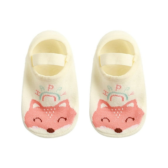 Toddler Socks Child Shoes Cute Cartoon Embroider Indoor Floor Comfortable Warm Soft Baby Socks Size 2-3 Y