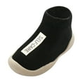 thumbnail image 1 of Toddler Socks Girls Solid Letter Anti- Knitted Warm Christmas Stockings Personalized, 1 of 2