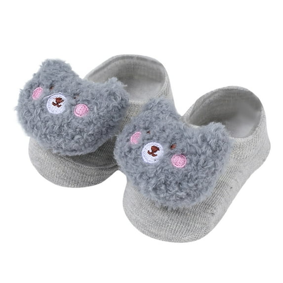 Toddler Socks,Kids Socks Soft Breathable Ankle Socks Non-Stretchy Comfort Fit For Boys Girls Everyday Wear,Kids Socks,Grey,0-12 Months