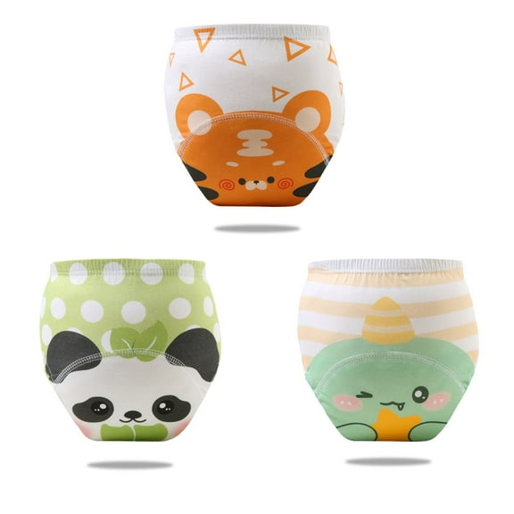 Toddler Soft Breathable Girls Underwear Training Pants With Cute Cartoon Prints Stretchy Waistband Daily