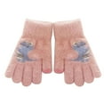 thumbnail image 1 of Toddler Soft Cartoon Dinosaur Gloves Kids Baby Boys Girls Winter Warm Knit Fingerless Mitten Toddler Gloves 18 24 Months, 1 of 1
