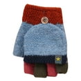 thumbnail image 1 of Toddler Soft Convertible Running Gloves for Boys Flip Top Color Kid Glove Girl Block Gloves Kids Baby Girls Mittens 4-7 Boys Girls Winter Warm Knit Fingerless Mitten, 1 of 1