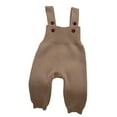 thumbnail image 1 of Toddler Soft Knit Overalls Jumpsuit With Adjustable Straps Girls Pants Fall, 1 of 3