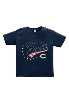 Toddler Soft as a Grape Navy Cincinnati Reds Americana T-Shirt
