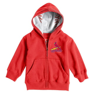 MLB Team Apparel Youth St. Louis Cardinals Red Play Fleece Hoodie