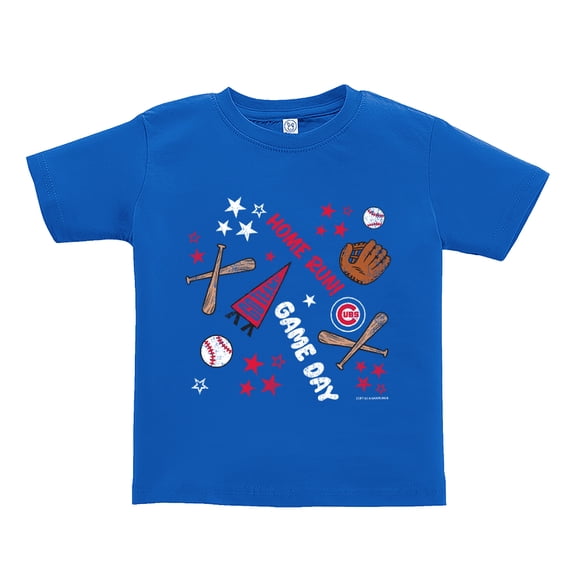 Toddler Soft as a Grape  Royal Chicago Cubs Home Run T-Shirt