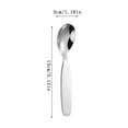 thumbnail image 1 of Toddler Spoons 304 Stainless Steel Childrens Spoon Thickened Baby Feeding Complementary Spoon Household Mini Table Spoon, 1 of 8