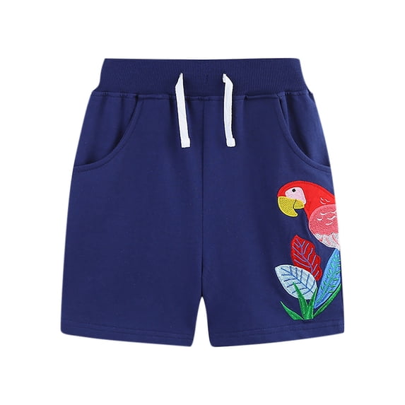 Toddler Sports Workout Shorts Kids Girls Funny Animal Summer Board Shorts Drawstring Cotton Running Active Wear 2-8T