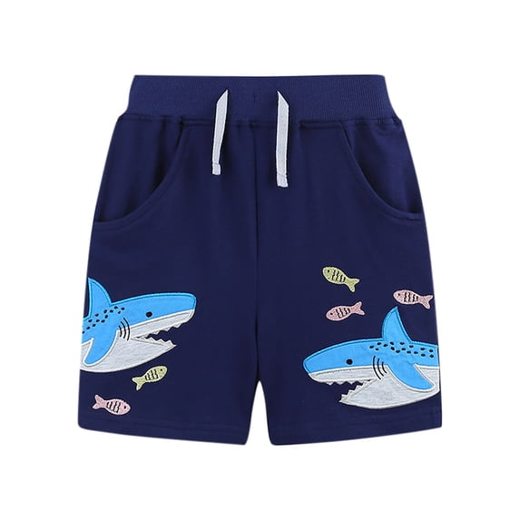 Toddler Sports Workout Shorts Kids Girls Funny Animal Summer Board Shorts Drawstring Cotton Running Active Wear 2-8T
