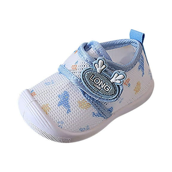 Toddler Squeaky Shoes Baby Boy Girl First-Walking Sneakers Infant Soft Sole Trainer Mesh First Walker Sandals