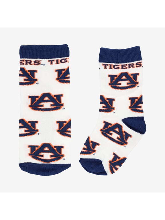 Toddler Starter White Auburn Tigers All-Over Print Socks