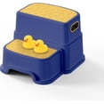 thumbnail image 1 of Toddler Step Stool for Kids - Non-Slip 2 Step Stool for Bathroom Sink & Potty Training, 3-in-1 Dual Height Kitchen Counter, Sturdy Safety Nursery Stool for Boys & Girls (Include 2 Ducks), 1 of 7