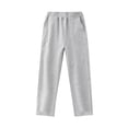thumbnail image 1 of Toddler Stretch Pull On Pants, Boys Girls Elastic Waist Straight Leg Sweatpants with Pocket Flat Front Elastic Back Pants for Workout Running, 1 of 4