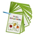 thumbnail image 1 of Toddler Study Card Educational English Vocabulary Flashcards 11x8cm for Kindergarten Preschool Classroom Teaching Aid, 1 of 8