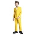 thumbnail image 1 of Toddler Suits Boys Tuxedo Suits Wedding Outfit Ring Bearer Suits Easter Suit 5Piece Boys Set for Boys Size Yellow 14, 1 of 4
