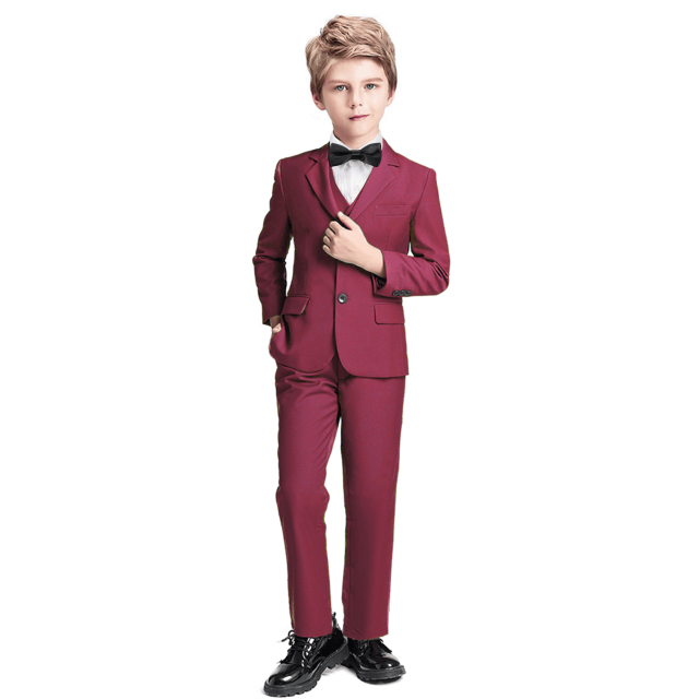 Toddler Suits for Boys Suit Boys' Ring Bearer Suits Burgundy Kids