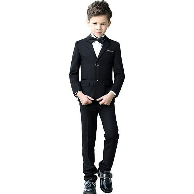 Toddler Suits for Boys Tuxedo Suit Boys' Ring Bearer Suits Black Kids
