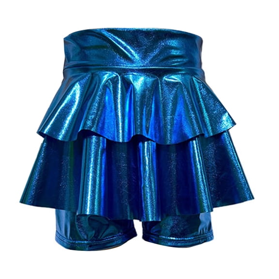 Toddler Summer Dresses Girls Jean Dress Long Sleeve Little Girls Dresses 4t Girl Summer Toddler Dress Set for Glitter Sequin Dance Performance Tutu Skirt With Matching Shorts For Stage Blue 2-3 Years