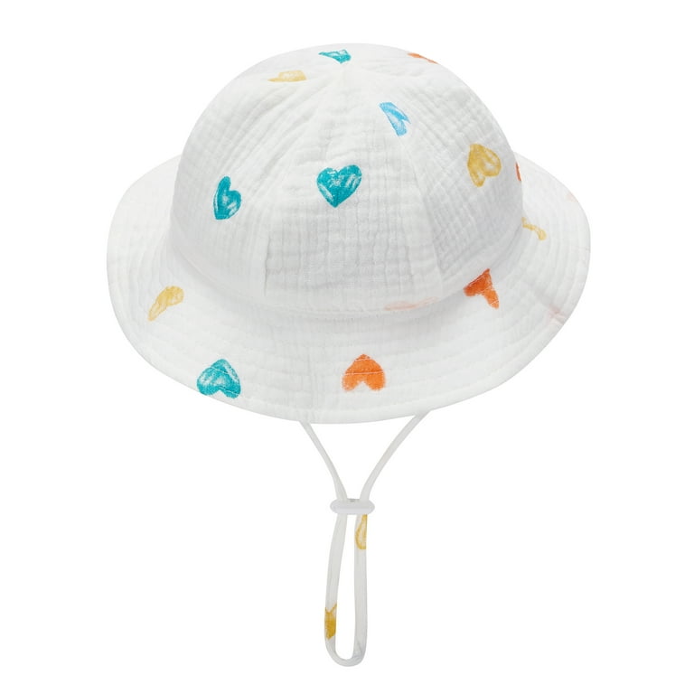 Toddler Sun Hat Baby Girls Boys Bucket Hat Infant Beach Hat Infant