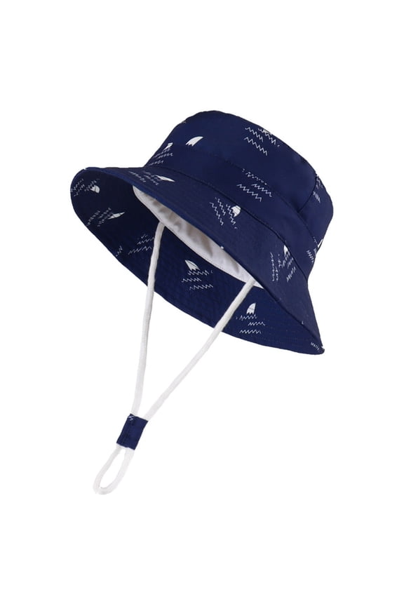 Toddler Sun Hat Bucket Hat 6-12 Months Baby Sun Hat UPF 50+ Sun Protective Toddler Bucket Hat Summer Kids Beach Hats Wide Brim Outdoor Play Hat For Boys Girls Summer Hats