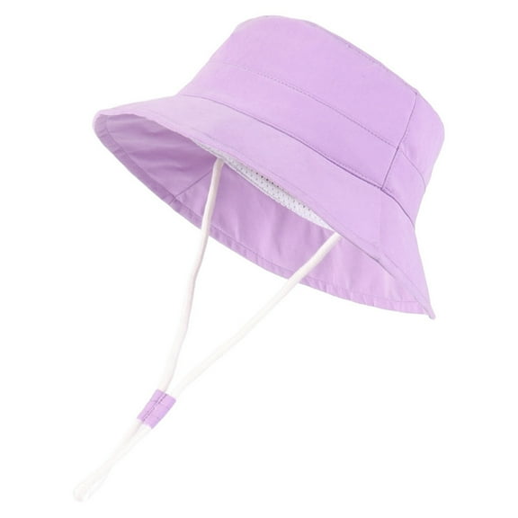 Toddler Sun Hat Sun Hat With Upf 50+ Adjustable Beach Hat With Wide Brim Bucket Hat Bucket Hats Kids Purple 6 Months-12 Months